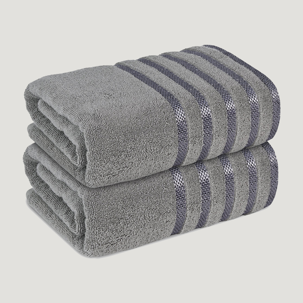 2 Piece Long Bath Sheet 80x200cm 500GSM