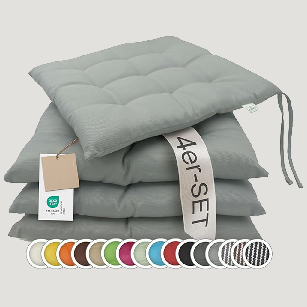 4 Piece 9 Stitch Cushions 40x40+5cm