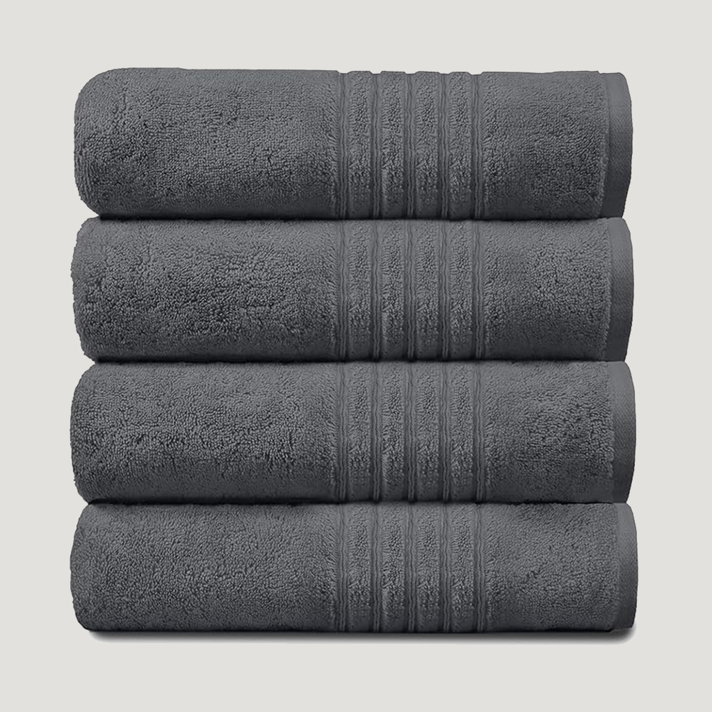 4 Piece Large Bath Sheet 80x140cm 400GSM