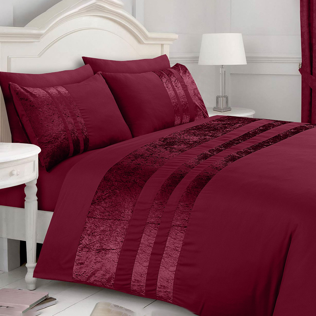 Microfiber Crushed Duvet Set